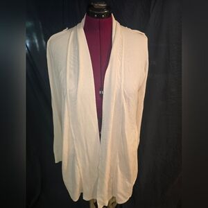White House Black Market Cream Cardigan